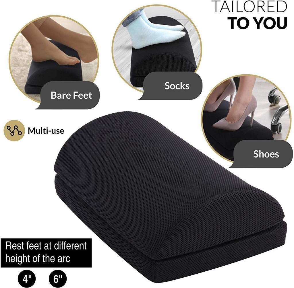 Desk Office Footrest Comfy Rest Longer Footrest For Added Comfort Foot  Stool Desk Accessories Ergonomic Design Work From Home